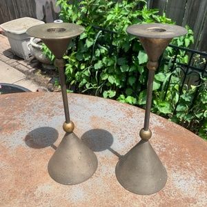 Vintage Silvestri candlestick holders